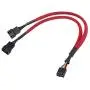 PWM Fan Splitter Cable, Yeebline 3 Pack Sleeved Braided Computer PC Fan Power Extension Cable 4 Pin Y Splitter 1 to 2 Converter (Red) PWM Fan Splitter Cable, Yeebline 3 Pack Sleeved Braided Computer PC Fan Power Extension Cable 4 Pin Y Splitter 1 to 2 Converter (Red)