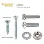 JACKSON PALMER 1,300 Piece Hardware Assortment Kit with Screws, Nuts, Bolts & Washers (3 Trays)