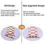 iiteeology Compatible with Rose Gold Apple Watch Band 40mm 38mm, Upgraded Version Solid Slim Metal iWatch Strap for Apple Watch Series 6/5/4/3/SE Rose Gold Women