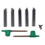 OSCARBIDE 3/8''Indexable Mini Carbide Lathe Turning Tool Holder Metal Lathe Tools Inserts Bits with Carbide Inserts TCMT110204(TCMT21.51),5 Pieces/Set