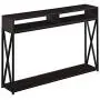 Convenience Concepts Tucson Deluxe 2-Tier Console Table, Espresso/Black