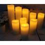 Vinkor Flameless Candles Battery Operated Candles 4'' 5'' 6'' 7'' 8'' 9'' Set of 9 Ivory Real Wax Pillar LED Candles with 10-Key Remote and Cycling 24 Hours Timer