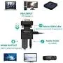 VGA to HDMI Adapter Converter with Audio,(PC VGA Source Output to TV/Monitor with HDMI Connector),FOINNEX Active Male VGA in Female HDMI 1080p Video Dongle adaptador for Computer,Laptop,Projector