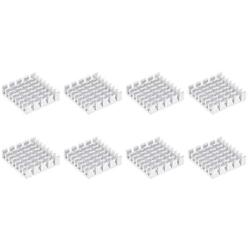 uxcell Electronic Radiators Heatsink for MOS GPU IC Chip Silver 22 x 22 x 6 mm 8pcs