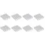uxcell Electronic Radiators Heatsink for MOS GPU IC Chip Silver 22 x 22 x 6 mm 8pcs