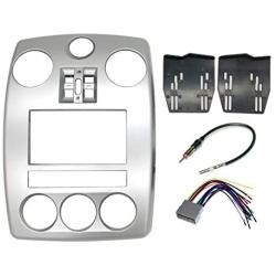 Chrysler Pt Cruiser GPS Navigation Aftermarket Double Din Radio Stereo Bezel Install Installation Kit + Standard Wire Harness + Antenna Adapter 2006 2007 2008 2009 2010