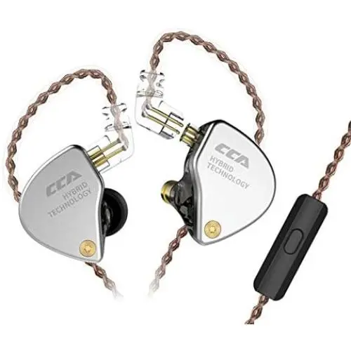 CCA CA4 IEM Earphones 1BA+1DD in-Ear Monitor Noise-Isolating Earbuds Headphone Comfort HiFi Sound Stereo Bass DJ Monitor with Removable 2pins 0.75mm Connector & 3.5mm Plug Cable(Black with mic) CCA CA4 IEM Earphones 1BA+1DD in-Ear Monitor Noise-Isolating Earbuds Headphone Comfort HiFi Sound Stereo Bass DJ Monitor with Removable 2pins 0.75mm Connector & 3.5mm Plug Cable(Black with mic)