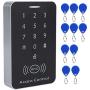 Sonew RFID Touch Metal Access Control Password Access Keypad Machine Controller with 10pcs ID Keyfobs