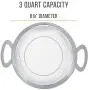 U.S. Kitchen Supply 3 Quart Stainless Steel Mesh Net Strainer Basket with a Wide Rim, Resting Feet and Handles - Colander to Strain, Rinse, Fry, Steam or Cook Vegetables & Pasta U.S. Kitchen Supply 3 Quart Stainless Steel Mesh Net Strainer Basket with a Wide Rim, Resting Feet and Handles - Colander to Strain, Rinse, Fry, Steam or Cook Vegetables & Pasta