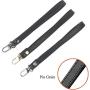 Beaulegan Purse Wrist Straps - Genuine Leather - Replacement for Clutch Pouch, Set of 2 PCS Black