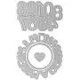 Cutting Dies Metal, Birthday Die Cut Metal, Birthday and Figure Decorate Accessory Embossing Stencils for DIY Scrapbooking Photo Album Decorative DIY Paper Cards Making Gift, Metallic Die Cut
