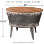 Signature Design by Ashley - Shellmond Accent Cocktail Table with Storage - Farmhouse - Wood/Metal