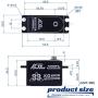 AGFRC 33KG Low-Profile High-Torque Digital-Servo - Programmable Metal Gear for 1/10 RC Drift Racing Car Truck, Control Angle 180° (A65BHL&AGF-SPV2)