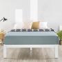 Mellow Rocky Base C 14'' Platform Bed Heavy Duty Steel White, w/ Patented Wide Steel Slats (No Box Spring Needed) - Full