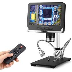 Andonstar Black corlor 7 inch LCD 1080P Circuit Board Digital Microscope AD206 with 200X Magnification Zoom for Phone Repair Soldering