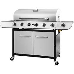 Royal Gourmet SG6002 Cabinet Propane Gas Grill, 6-Burner, Stainless Steel