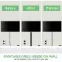 Upgraded Cable Concealer, PVC Cord Cover, 94.5in Paintable Cord Hider to Hide Wires for TV and Computers in Home Office 6X L15.75in W1.18in H0.6in, CC02 Black Upgraded Cable Concealer, PVC Cord Cover, 94.5in Paintable Cord Hider to Hide Wires for TV and Computers in Home Office 6X L15.75in W1.18in H0.6in, CC02 Black