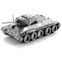 fascinations Metal Earth Tanks 3D Metal Model Kits - M1 Abrams - Tiger 1 - T-34 - Chi-Ha - Sherman - Set of 5