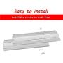 Hisencn Universal Replacement Heavy Duty Adjustable Stainless Steel Heat Plate Shield, Heat Tent, Flavorizer Bar, Burner Cover, Flame Tamer for Brinkmann Gas Grill, Extends from 11.75'' up to 21'' L