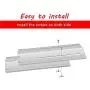 Hisencn Universal Replacement Heavy Duty Adjustable Stainless Steel Heat Plate Shield, Heat Tent, Flavorizer Bar, Burner Cover, Flame Tamer for Brinkmann Gas Grill, Extends from 11.75'' up to 21'' L