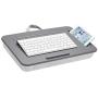LapGear Sidekick Lap Desk with Device Ledge and Phone Holder - Gray - Fits Up to 15.6 Inch Laptops - Style No. 44215
