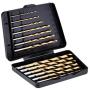 Amazon Basics High Speed Steel Drill Bit Set - Titanium Finish, 13-Piece