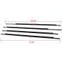 New 4 Pcs Compatible For Honda Accord 2008-2012 Weatherstrip Window Seal Car Window Moulding Trim Seal Chrome Door Outside Belt 2009 2010 2011