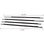 New 4 Pcs Compatible For Honda Accord 2008-2012 Weatherstrip Window Seal Car Window Moulding Trim Seal Chrome Door Outside Belt 2009 2010 2011