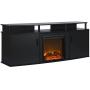 Ameriwood Home Carson Electric Fireplace TV Console for TVs up to 70'', Black