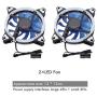 EBTOOLS Water Cooling Kit, DIY All-in-one Liquid CPU Cooler Set-240mm Heat Sink CPU/GPU Block Pump Reservoir LED Fan, Water Cooling System for PC Computer