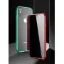 Anti-Peeping iPhone SE 2020, iPhone 8 iPhone 7 360° Full Body Case ,Clear Double Sided Tempered Glass [Magnetic Adsorption] Metal Bumper Protection Privacy Cover Anti-Spy (Black, iPhone7/8/SE(2020))