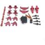 Baoer RC Car Accessories,Wltoys Metal Full Set Upgrade for 1/28 P929 P939 K979 K989 K999 k969 RC Car Parts red