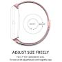 Maxjoy Compatible with Fitbit Versa Bands, Versa 2 Stainless Steel Metal Band Mesh Replacement Bracelet Wristband with Protective Case Compatible with Fitbit Versa 2 1 Watch, Rose Gold