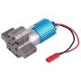 Metal Speed Change Gear Box with 370 Brush Motor for WPL 1633 RC Car(Grey)