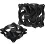 uphere Long Life Computer Case Fan 120mm Cooling Case Fan for Computer Cases Cooling Black 3-Pack, PF120BK3-3