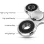 ATESSON Fidget Spinner Toy Ultra Durable Stainless Steel Bearing High Speed Spins Precision Metal Hand Spinner EDC ADHD Focus Anxiety Stress Relief Boredom Killing Time Toys for Adults Kids