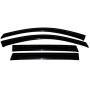 Window Visor Compatible With 2001-2007 Toyota Sequoia, Slim Style Acrylic Smoke Tinted 4PCS Sun Rain Shade Guard Wind Vent Air Deflector by IKON MOTORSPORTS, 2002 2003 2004 2005 2006