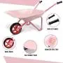 Hortem 5PCS Kids Wheelbarrow Set, Metal Construction Kids Wheel Barrel and Kids Garden Tools,Kids Gardening Glove, Gifts for Children (Pink) Hortem 5PCS Kids Wheelbarrow Set, Metal Construction Kids Wheel Barrel and Kids Garden Tools,Kids Gardening Glove, Gifts for Children (Pink)
