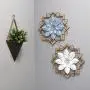 Stratton Home Décor Stratton Home Decor White Wood Frame Metal Flower, 16.00 X 1.50 X 16.00 Stratton Home Décor Stratton Home Decor White Wood Frame Metal Flower, 16.00 X 1.50 X 16.00