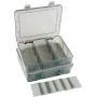 Upgrade 2 Pack Plastic Storage Organizer Box, Storage Container, Jewelry Organizer, Parts Storage Box with Dividers for Crafts, Beads, Buttons, Ornaments, Metal Parts, and More (9 Grids 2 Pack)