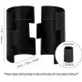 DuraSteel Wire Shelving Shelf Lock Clips / Shelving Sleeves - Fits with Thunder Group, Alera, Honey Can Do, Eagle, Regency, Metro and more - For 1'' Post, Plastic, Black, Pack of 24 Pcs