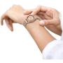 Yutior Stainless Steel Band Compatible with Samsung Galaxy Watch 3 41mm / Galaxy Watch Active 40mm / Active 2 44mm / Galaxy Watch 42mm, 20mm Metal Replacement Band for Women Men, Champagne
