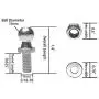 Monrand 13mm Ball Studs With Hardware, Round Ball Screws Metal for Gas Lift Support Strut Fitting, 5/16-18 Thread x 5/8'' Long Shank,4 Pack Monrand 13mm Ball Studs With Hardware, Round Ball Screws Metal for Gas Lift Support Strut Fitting, 5/16-18 Thread x 5/8'' Long Shank,4 Pack