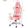 Gtracing Gaming Chair Racing Office Computer Ergonomic Video Game Chair Backrest and Seat Height Adjustable Swivel Recliner with Headrest and Lumbar Pillow Esports Chair (Pink)