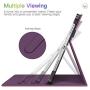 Fintie Case for iPad Air 4 10.9 Inch 2020 with Pencil Holder, Multi-Angle Viewing Cover [Supports Pencil 2nd Gen Charging] with Pocket, Auto Sleep/Wake for iPad Air 4th Generation, Purple