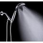 G-Promise Handheld Shower Head High Pressure 6 Spray Settings, Detachable Hand Held Showerhead 4.9'' Face with Extra Long Flexible Hose and Metal Adjustable Bracket (Chrome)