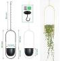 ANZOME Hanging Planter-Metal Plant Hanger, Simple Modern Planter, Hanging Planters for Indoor Plants, Home Decoration Hanging Flower Pot(Black) ANZOME Hanging Planter-Metal Plant Hanger, Simple Modern Planter, Hanging Planters for Indoor Plants, Home Decoration Hanging Flower Pot(Black)