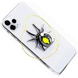 ETRY Christmas Phone Ring Stand Finger Holder, Spider Luxury Diamond, 360 Rotation Metal Ring Grip Animal Emo Hardcore Style - Compatible with All Smartphones and Tables