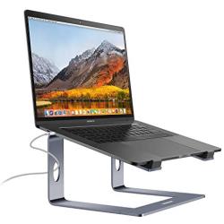 Standmit Laptop Stand Pro, Aluminum Computer Riser, Ergonomic Desktop Notebook Metal Holder Compatible with MacBook Air Pro,HP,Dell,Lenovo, More 10 11 12 13 14 15 15.6 16 Inch Laptops(Space Gray)