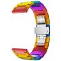 BaiHui 22mm Watch Band Compatible with Galaxy Watch 46mm/45mm Bands, Aluminum Metal Watch Band Quick Release Strap Compatible for Samsung Gear S3 Frontier/Galaxy Watch 3 45mm - Rainbow